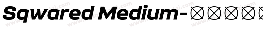 Sqwared Medium字体转换